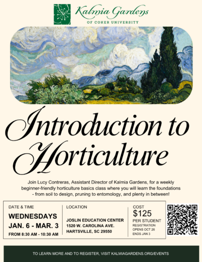 Horticulture Class Jan 2027